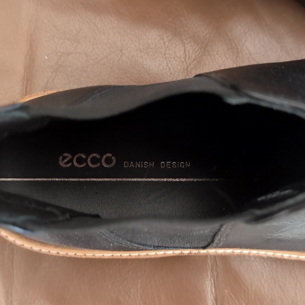 Ecco Black Leather Ankle Boots - Picture 5 of 5
